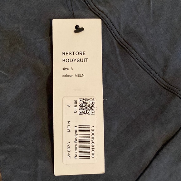 lululemon lab Restore Bodysuit Melanite Size 8 NWT - Picture 5 of 9